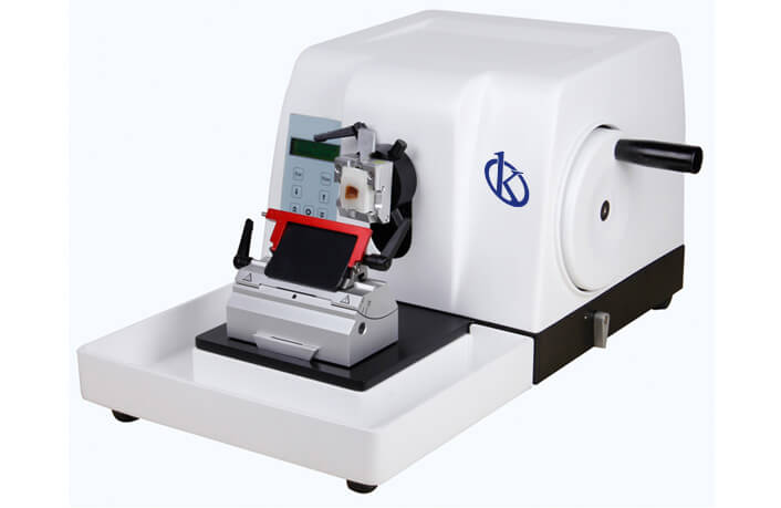 Principe de fonctionnement et financement scientifique du microtome rotatif semi-automatique YR417- 1