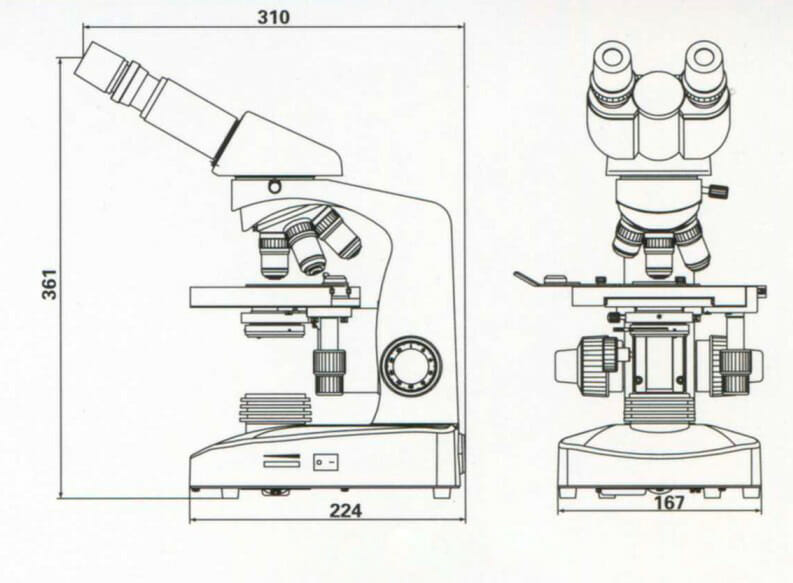 Microscope de Laboratoire YR06686 – 1
