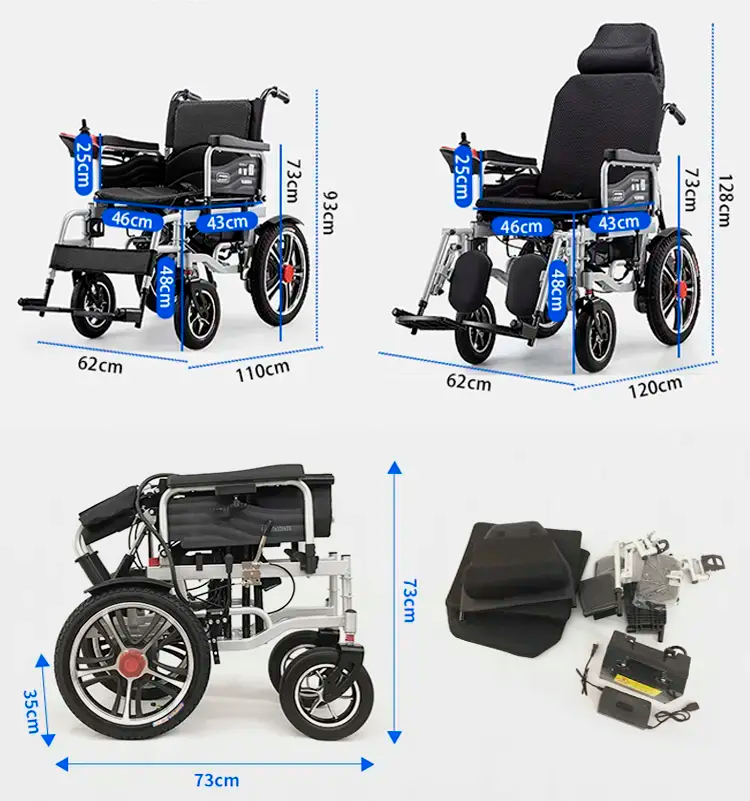 Rendement Supérieur: Analyse du Fauteuil Roulant Électrique YR05441 de Kalstein et de la Silla de Ruedas Électrique Pliable de MobiQuip – 1