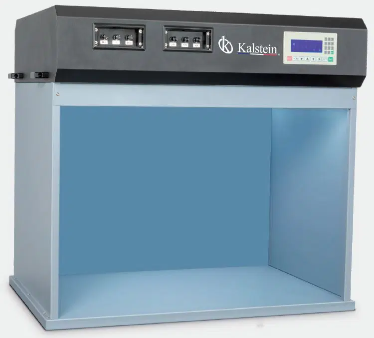 Comparaison des cabines de lumière : Boîte à lumière couleur standard YR05531 et Cabine de lumière standard VeriVide